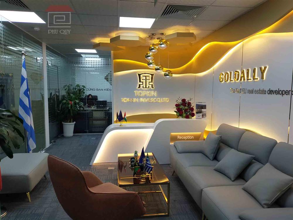 Thi công văn phòng công ty TOPKIN